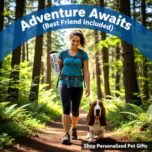 Basset Hound's Graustufen Floral Snooze Thermosbecher