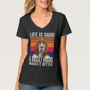 Basset Hounds machen Ihr Leben gut Vintage T-Shirt