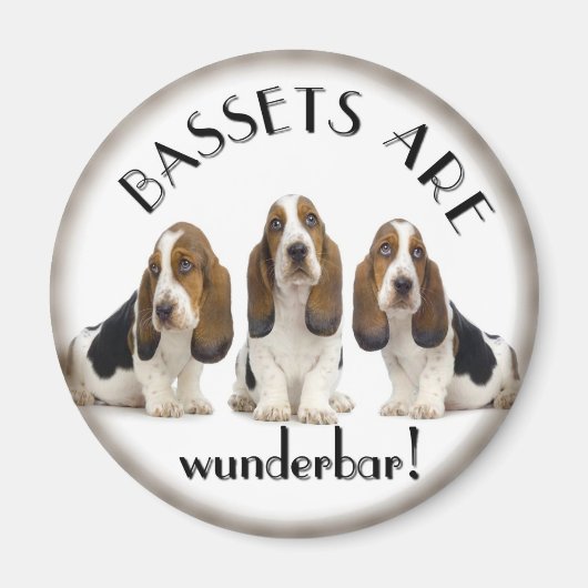 Basset Hounds Magnet (Vorne)