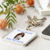 Basset Hounds Rule My World Premium Schlüsselanhän Schlüsselanhänger (Seite)