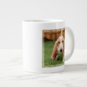 Basset Houng Welppy Walking Jumbo-Tasse (Vorderseite Rechts)
