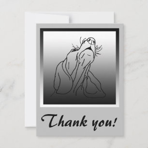 Basset Howling Gruß Dankeskarte