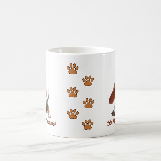 Basset-Hund - Dog hinzufügen, Text ändern Kaffeetasse (Mittel)