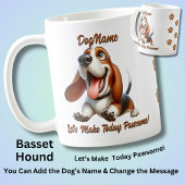 Basset-Hund - Dog hinzufügen, Text ändern Kaffeetasse