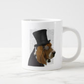 Basset-Hund, Festhund und Hut Jumbo-Tasse (Rechts)