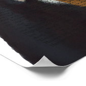 Basset-Hund, Festhund und Hut Poster (Ecke)