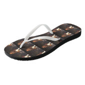 Basset-Hund-Flip-Flops Badesandalen (Schrägansicht)