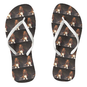 Basset-Hund-Flip-Flops Badesandalen
