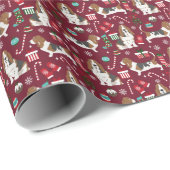 Basset-Hund Geschenkpapier (Rolleneckpunkt)