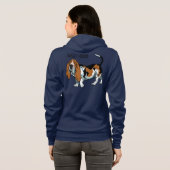 Basset-Hund Hoodie (Schwarz voll)