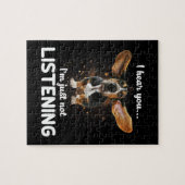 Basset-Hund höre ich, dass du nicht hörst Puzzle (Horizontal)