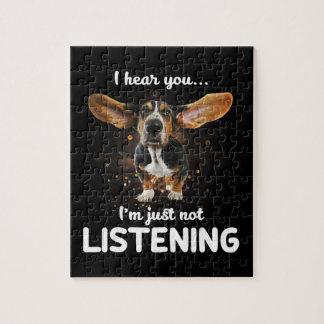 Basset-Hund höre ich, dass du nicht hörst Puzzle
