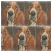 Basset Hund Hunde Rasse Gewebe Stoff (Muster)