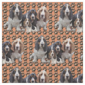 Basset-Hund Stoff (Muster)