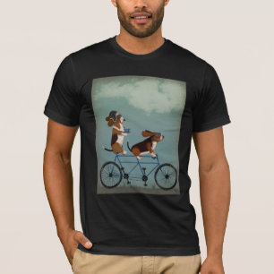 Basset-Hund Tandem T-Shirt
