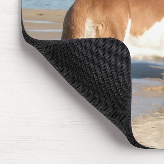 Basset-Hund-Welpen-Computer-Mousepad Mousepad (Ecke)