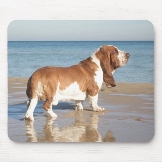 Basset-Hund-Welpen-Computer-Mousepad Mousepad (Vorne)