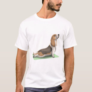 Basset Hund Yoga Pose Meditation Zen Workout T-Shirt