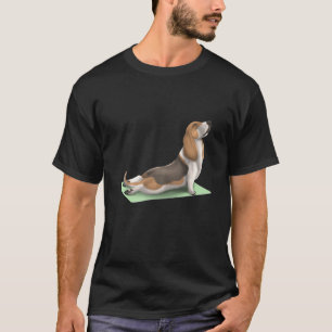 Basset Hund Yoga Pose Meditation Zen Workout T-Shirt