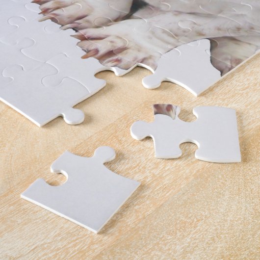 Basset im Holz Puzzle (Seite)