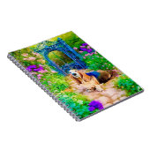 Basset in einem geheimen Garten Notizblock (Rechte Seite)