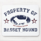 Basset-Jagdhund Mousepad (Vorne)