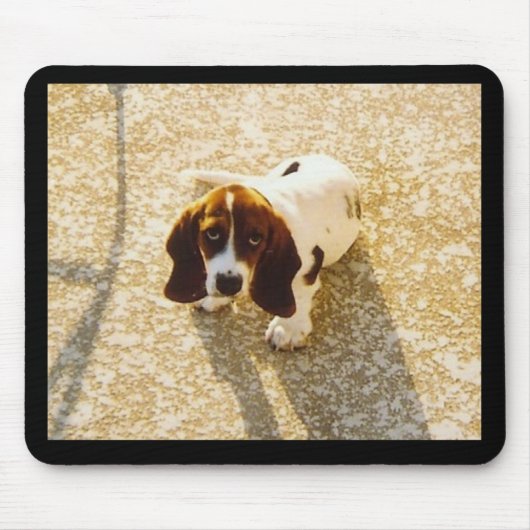 Basset-Jagdhund Mousepad (Vorne)
