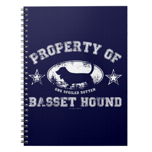 Basset-Jagdhund Notizblock (Vorderseite)