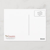 Basset-Reindeer-Postkarte Postkarte (Rückseite)