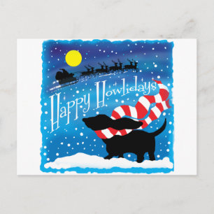 Basset Scarf Postkarte