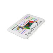 Basset Tracks Bath Mat Badematte (Schrägansicht)