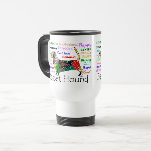 Basset Travel Mug Reisebecher (Vorderseite Links)