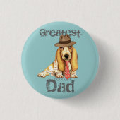 Basset-Vater Button (Vorderseite)
