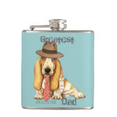 Basset-Vater Flachmann (Vorderseite)