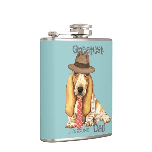 Basset-Vater Flachmann (Rechts)