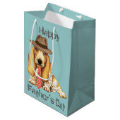 Basset-Vater Mittlere Geschenktüte (Vorderseite Schrägansicht)