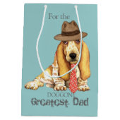 Basset-Vater Mittlere Geschenktüte (Rückseite)