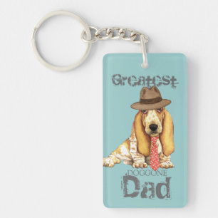 Basset-Vater Schlüsselanhänger