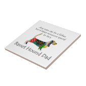 Basset-Vater-Tile Fliese (Seite)