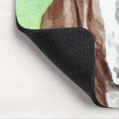 Basset Watercolor Mousepad (Ecke)