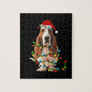 Basset-Weihnachten lustige Basset-Hund-Liebe Puzzle