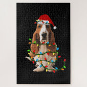 Basset-Weihnachten lustige Basset-Hund-Liebe Puzzle (Vertikal)