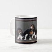 Basset-Welpen Kaffeetasse (Vorderseite Links)