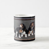 Basset-Welpen Kaffeetasse (Mittel)