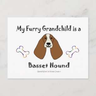BassetHound Postkarte