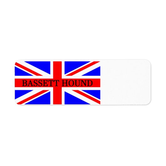 Bassetjagdhundname auf Flagge (Vorne)