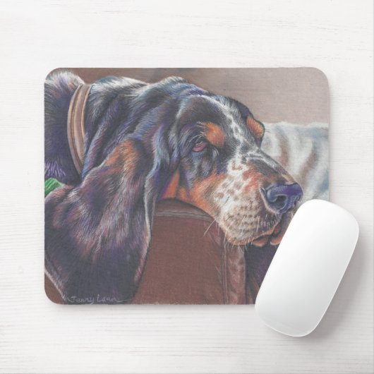 BassetMausunterlage Mousepad (Mit Mouse)