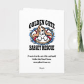 BassetStein Gruß-Karte Karte (Rückseite)