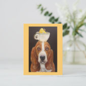 Bassett Balancing Act Postcard Postkarte (Stehend Vorderseite)