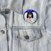 Bassett Hound Angel Button (Beispiel)